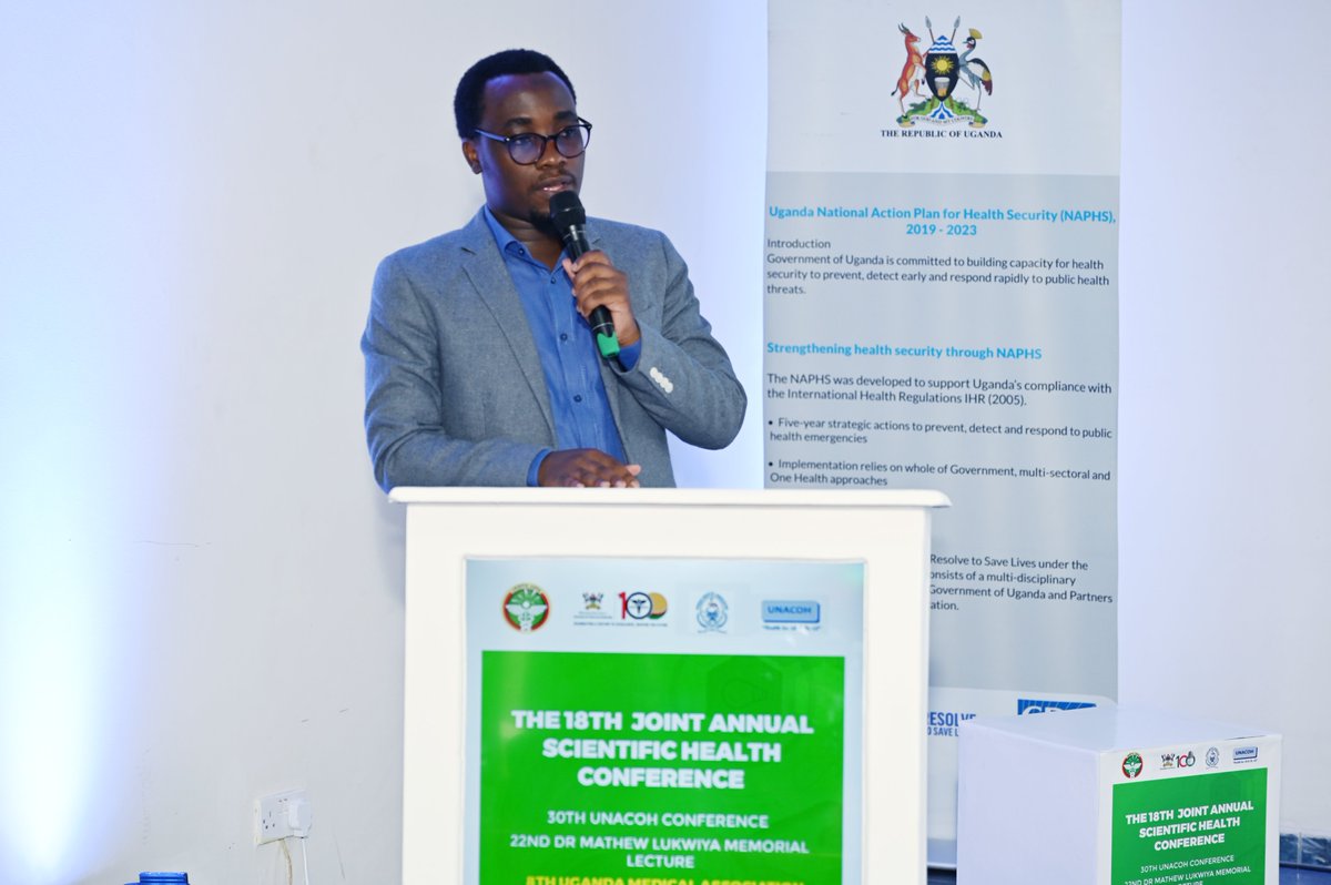 IDIMakerere's tweet photo. Great insights from @godfrey_bongole at #JASHC2024:
"Uganda's health security efforts have shown remarkable adaptability. Special thanks to our dedicated IDI-GHS team for swiftly addressing gaps and enhancing our national preparedness." #OneIDI #ResolvetoSaveLives #OneHealth https://t.co/lvnbDnK1aT