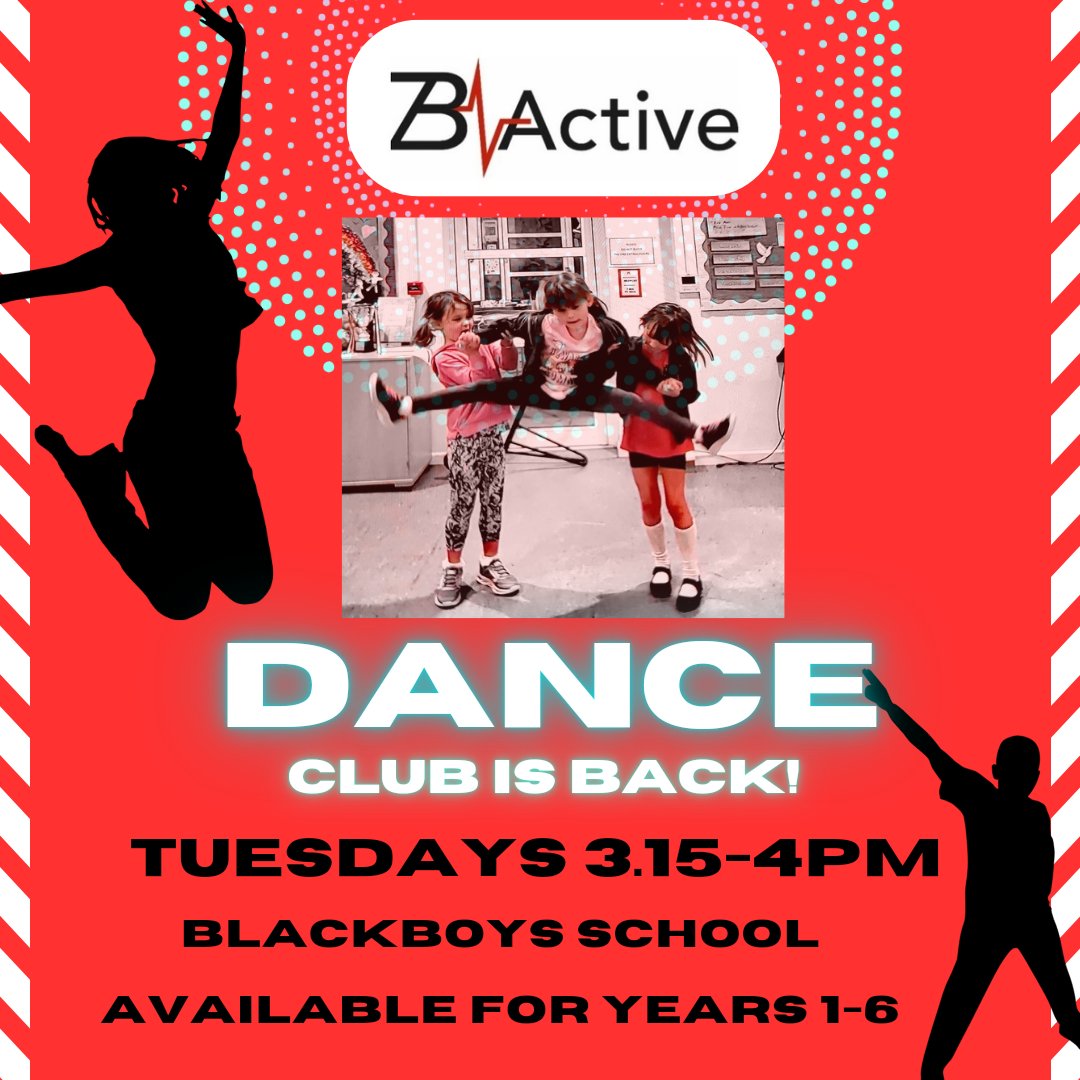 ZBActive's tweet photo. Can't wait to be back at @blackboysschool after half term! 🍁🍁

Dance club is open to students year 1-6. 💃🕺We can't wait to see familiar faces and meet the school's new students! 

Reserve your space here... 

https://t.co/HuyTujGTZl… https://t.co/1VoCQ8Z3Yd