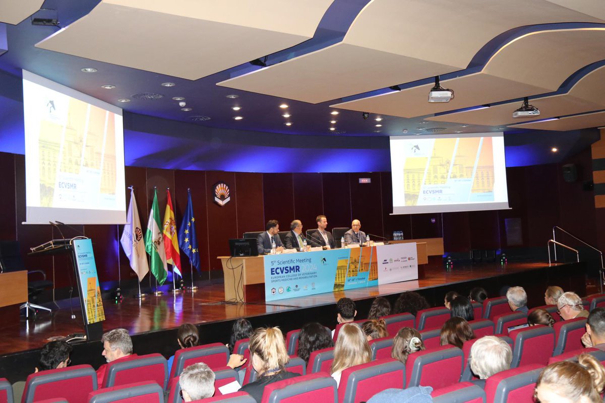 Facultad de Veterinaria UCO (@veterinariauco) on Twitter photo 🗣️The <a href="/Univcordoba/">Universidad Córdoba</a> hosts the 5th Annual Scientific Congress of the European College of Veterinary Sports Medicine and Rehabilitation #ECVSMR2024
The event, being held in Spain for the first time, brings together more than 300 specialists from across Europe cordobabn.com/articulo/educa… 🗣️The <a href="/Univcordoba/">Universidad Córdoba</a> hosts the 5th Annual Scientific Congress of the European College of Veterinary Sports Medicine and Rehabilitation #ECVSMR2024
The event, being held in Spain for the first time, brings together more than 300 specialists from across Europe cordobabn.com/articulo/educa…