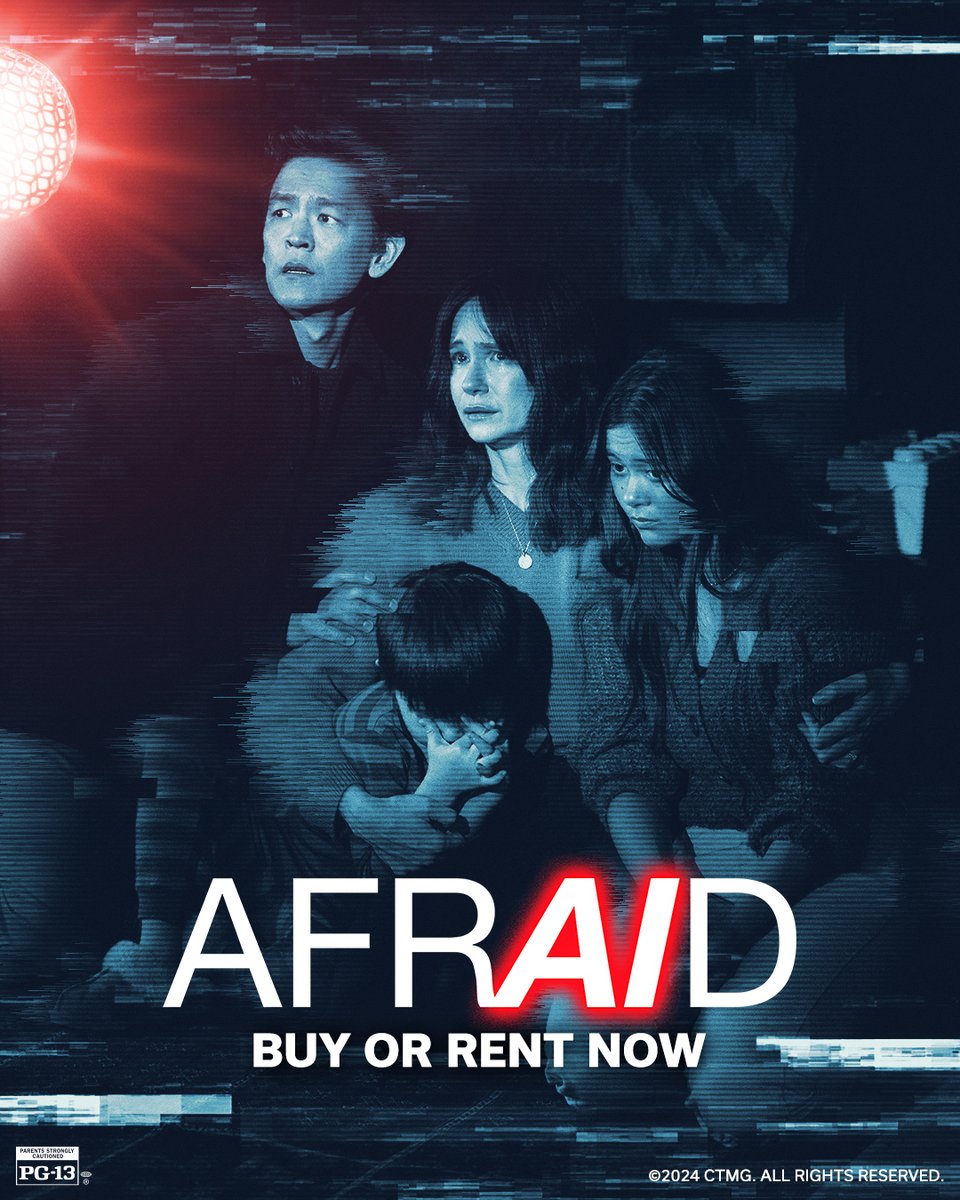 AIA’ll never let you out of sight. 👁️

Watch #AFRAIDmovie tonight – the latest from Blumhouse, producer of M3gan and The Black Phone. Written and directed by Chris Weitz.

Buy or rent now: bit.ly/AfraidMovie
