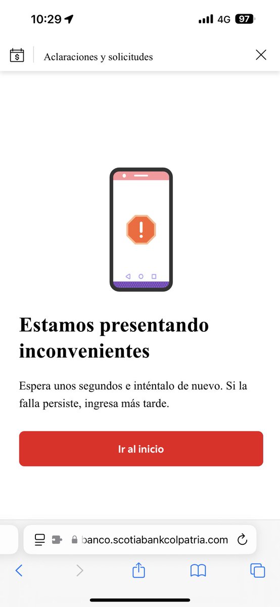 racka9's tweet photo. @ScotiaColpatria por qué razón cancelar un producto con ustedes es tan complejo? Frustra las vueltas que le toca hacer a uno y mientas tanto ustedes NO resuelven nada. Se pasan la pelota de un lado a otro y la banca virtual y telefónica ni hablar…
Respeten el tiempo de la gente https://t.co/5o33tyHBEZ