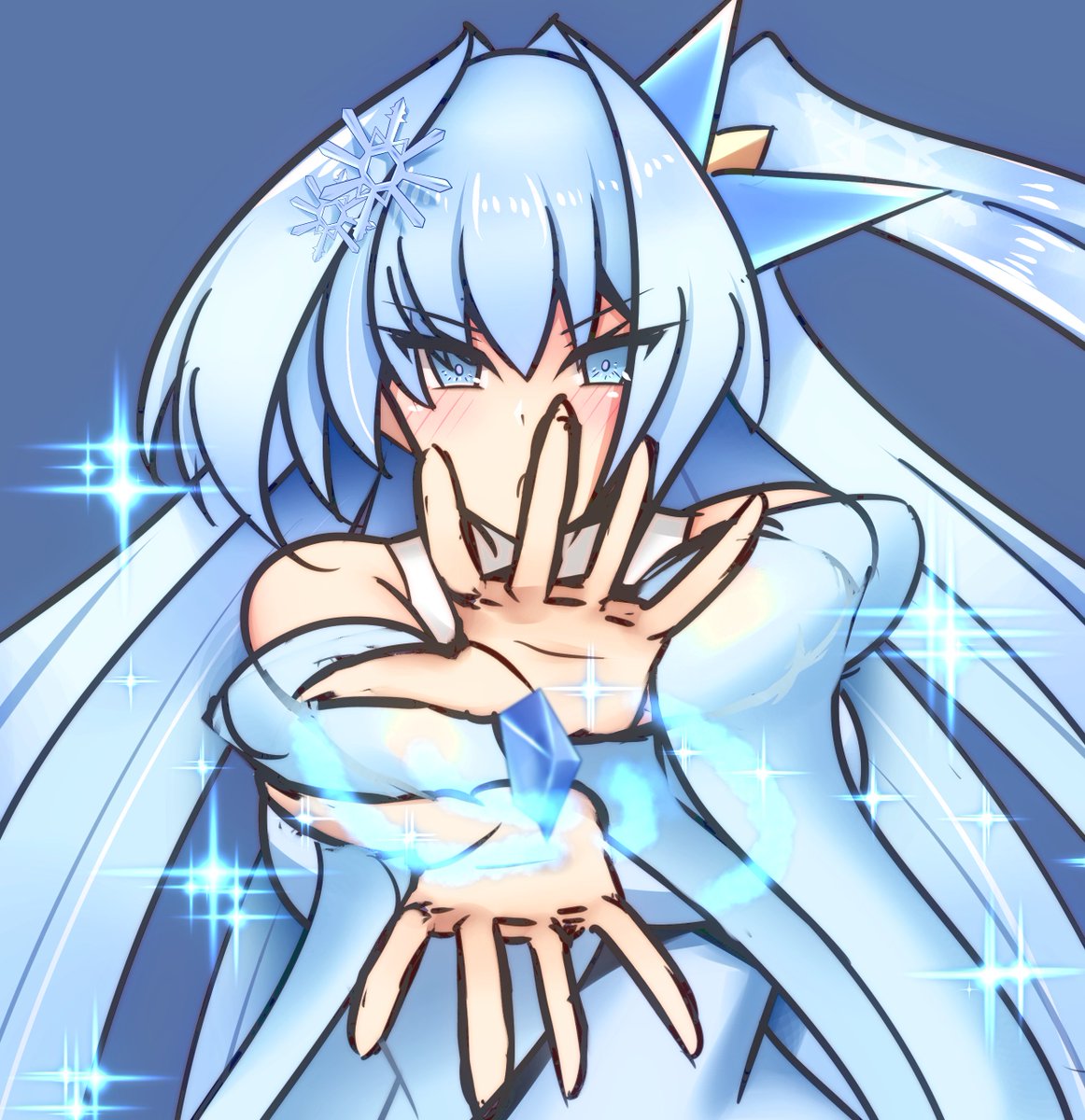 これから寒くなる季節なので、
レヴェリーヴァイス『フリージングアリア』
を紹介しておきますね…
見たままの氷属性フォームです。
はいてません!(大事 