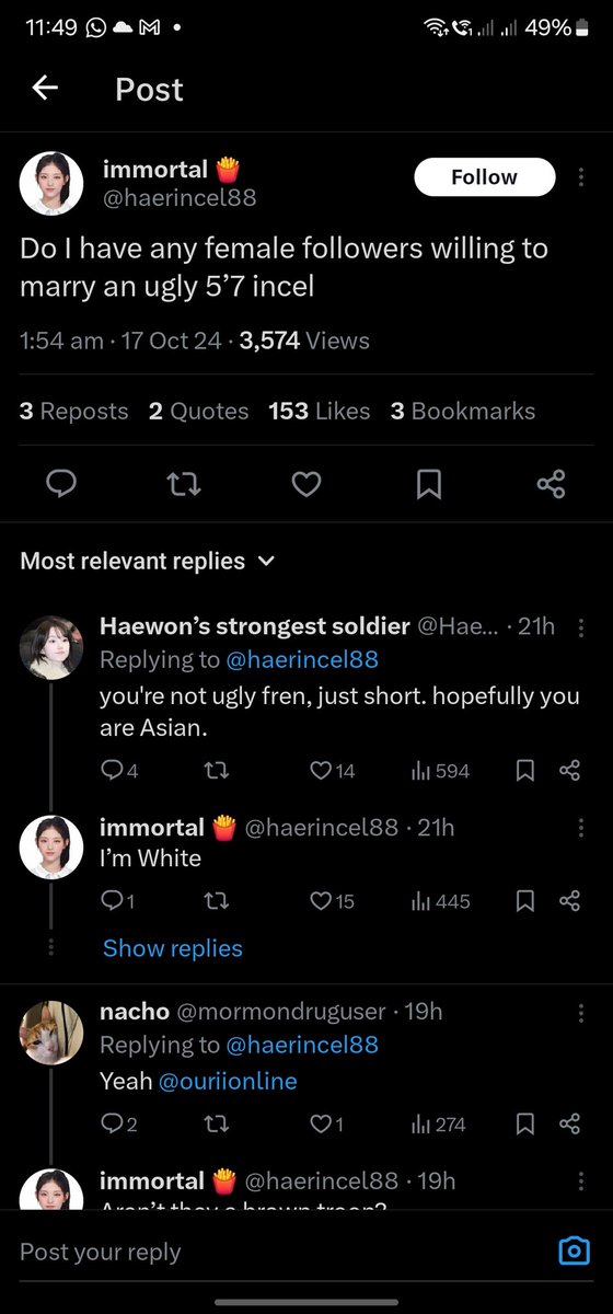deeno_03's tweet photo. @haerincel88 No comments, proud of you of self actualizing how ugly you are https://t.co/5z4yOxVR1f