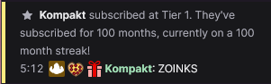 And just like that, my first triple digit resub streak ever. Eight years flew by so fast. I wouldn't trade these 100 months spent on Twitch for anything else.

Thanks <a href="/littlesiha/">littlesiha</a> for the entertainment over these years!!! (i demand a full refund)