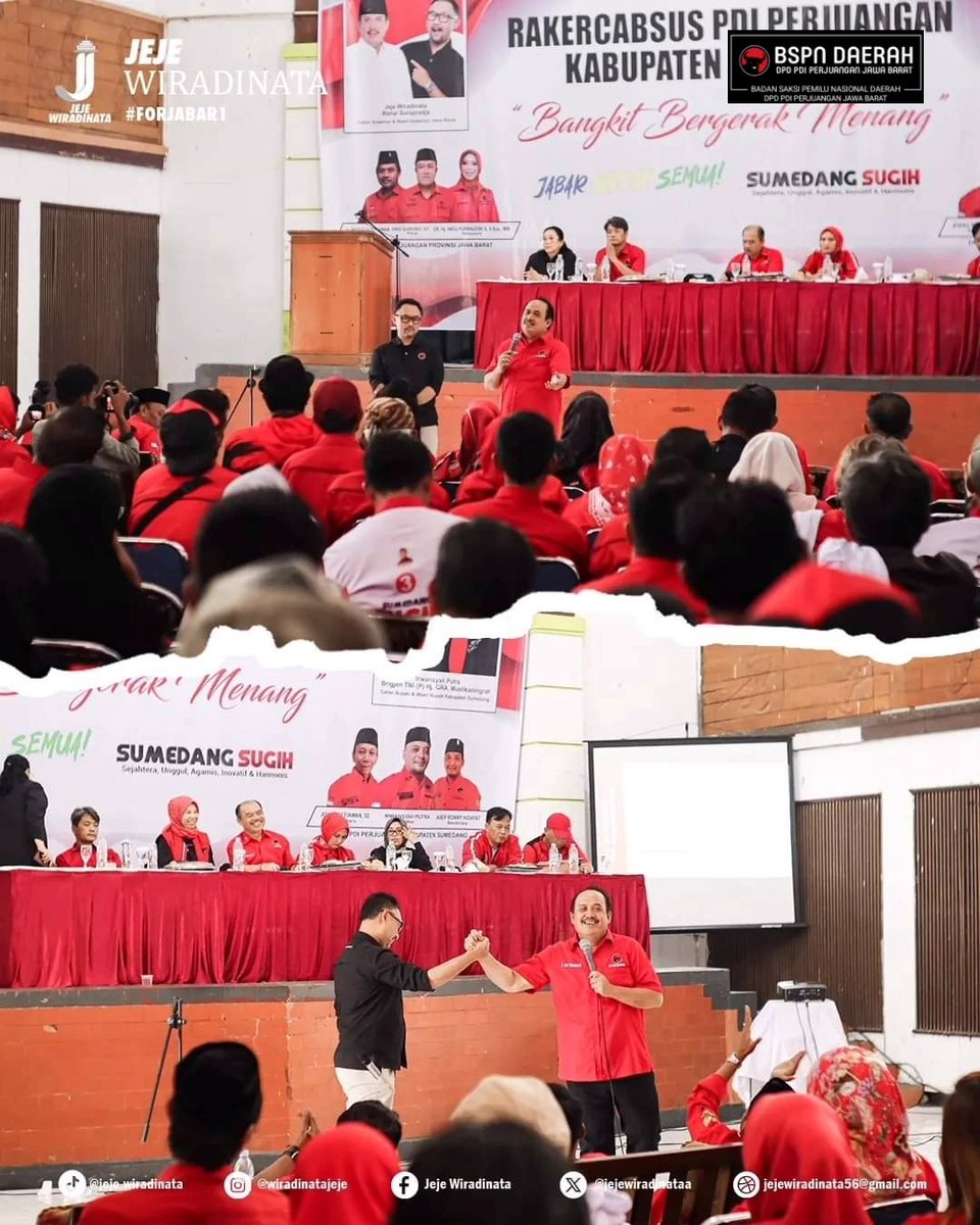 Dadang_sutysna's tweet photo. Dalam setiap kebijakan dan keputusan, kang Jeje selalu memperhatikan dampaknya terhadap reputasi partai, makanya beliau di bilang penjaga marwah partai PDIP untuk saat ini.
.
#PDIPerjuangan
#PDIPerjuanganJabar
#JejeWiradinata #JejeRonal #CagubJabar #JabarUntukSemua https://t.co/uWvpsXnRMT