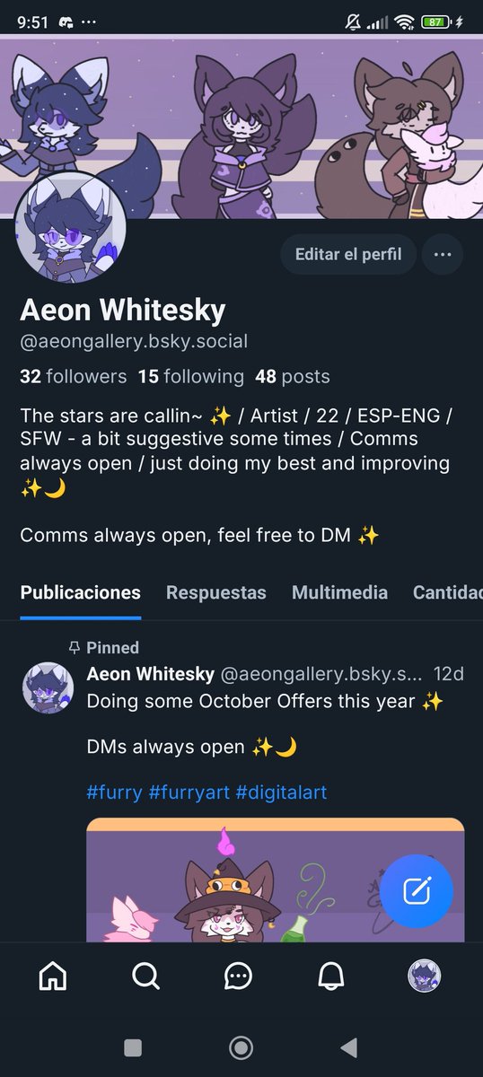 Aeon Whitesky✨💫 - Comms Open 🌙 tweet media