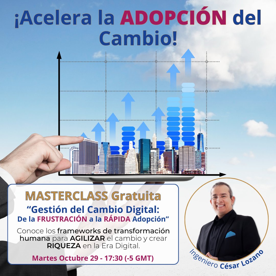CLozanoPWG's tweet photo. ¡No te lo pierdas!

👉 Regístrate YA en este enlace:

https://t.co/6FypyjKNVE

Para obtener tu lugar GRATIS en la Masterclass. 📲

⚠️ Abrimos inscripciones ayer y ya se empiezan a agotar los cupos. Inscríbete YA.⚠️ https://t.co/O0YMKCAOZJ