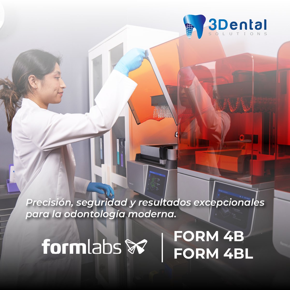 Solution3dental's tweet image. Tecnología de vanguardia en odontología. Con la impresora #Form4B y #Form4BL de #Formlabs y resinas biocompatibles, garantizamos restauraciones seguras y precisas.
3dentalsolutions.com/form-4b
#3DentalSolutions #Impresión3D #Odontologiadigital