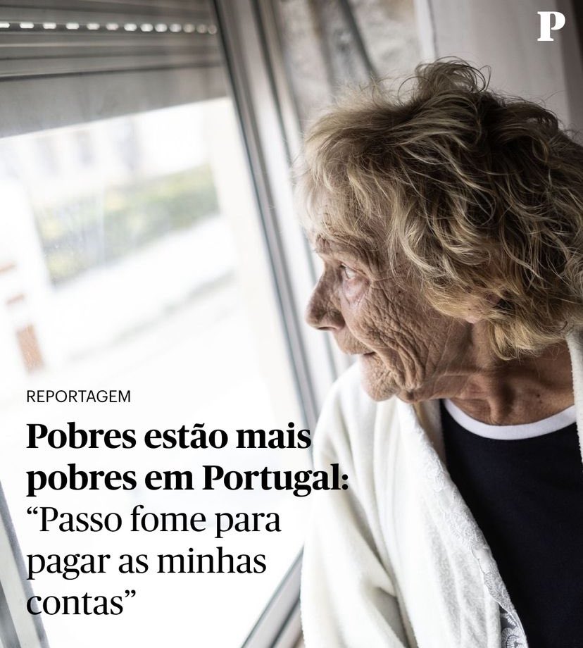A Amélia tem 80 anos, uma pensão de 592 euros e está sob ameaça de despejo. Que país miserável.