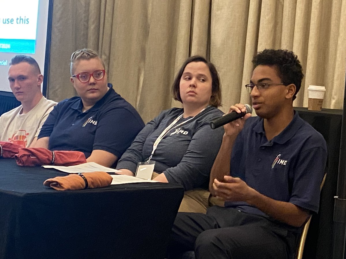 I am so proud to watch my son and his fellow <a href="/IMD_VDOE/">I'm Determined</a> youth leaders speak on a panel about student leadership in post-secondary transition at the <a href="/DCDT_CEC/">DCDT</a> international conference! #selfdetermination