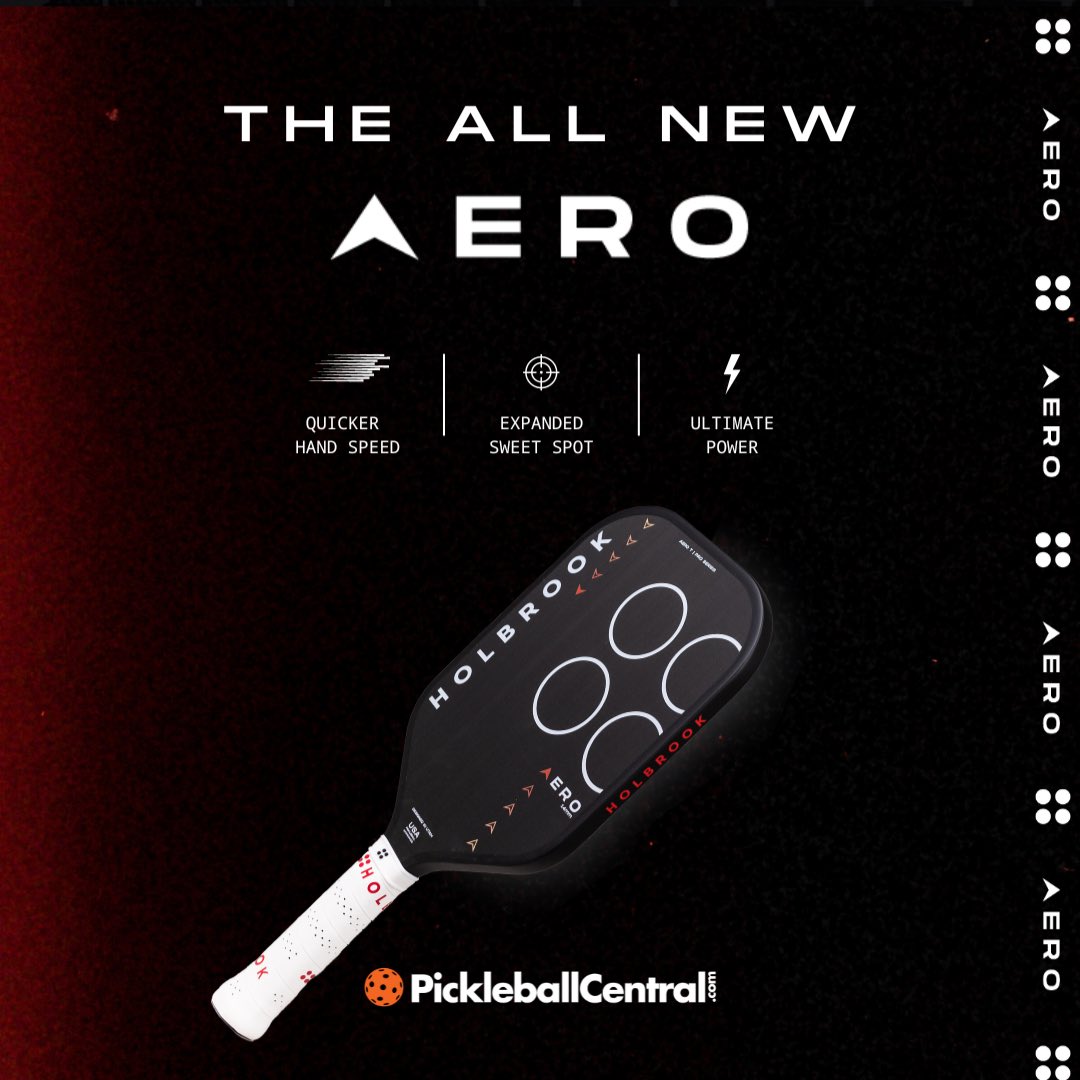 JUST LAUNCHED: The Holbrook Pickleball Aero Series 🚀 pickleballcentral.com/paddles/by-bra…

Designed for players who demand lightweight, aerodynamic paddles with both power and forgiveness.

Available exclusively at PickleballCentral starting TODAY!