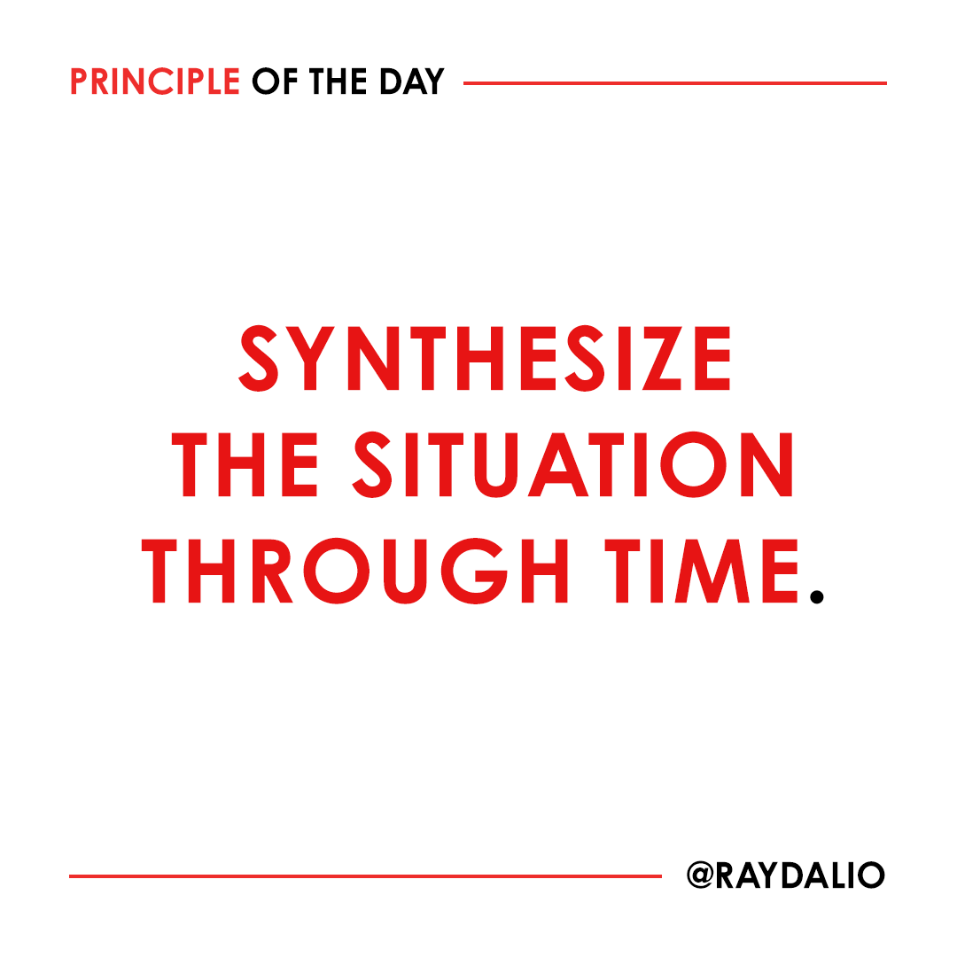 RayDalio's tweet photo. To see how the dots connect through time you must collect, analyze, and sort different types of information, which isn't easy.

#principleoftheday https://t.co/oSlQ9LvjUh