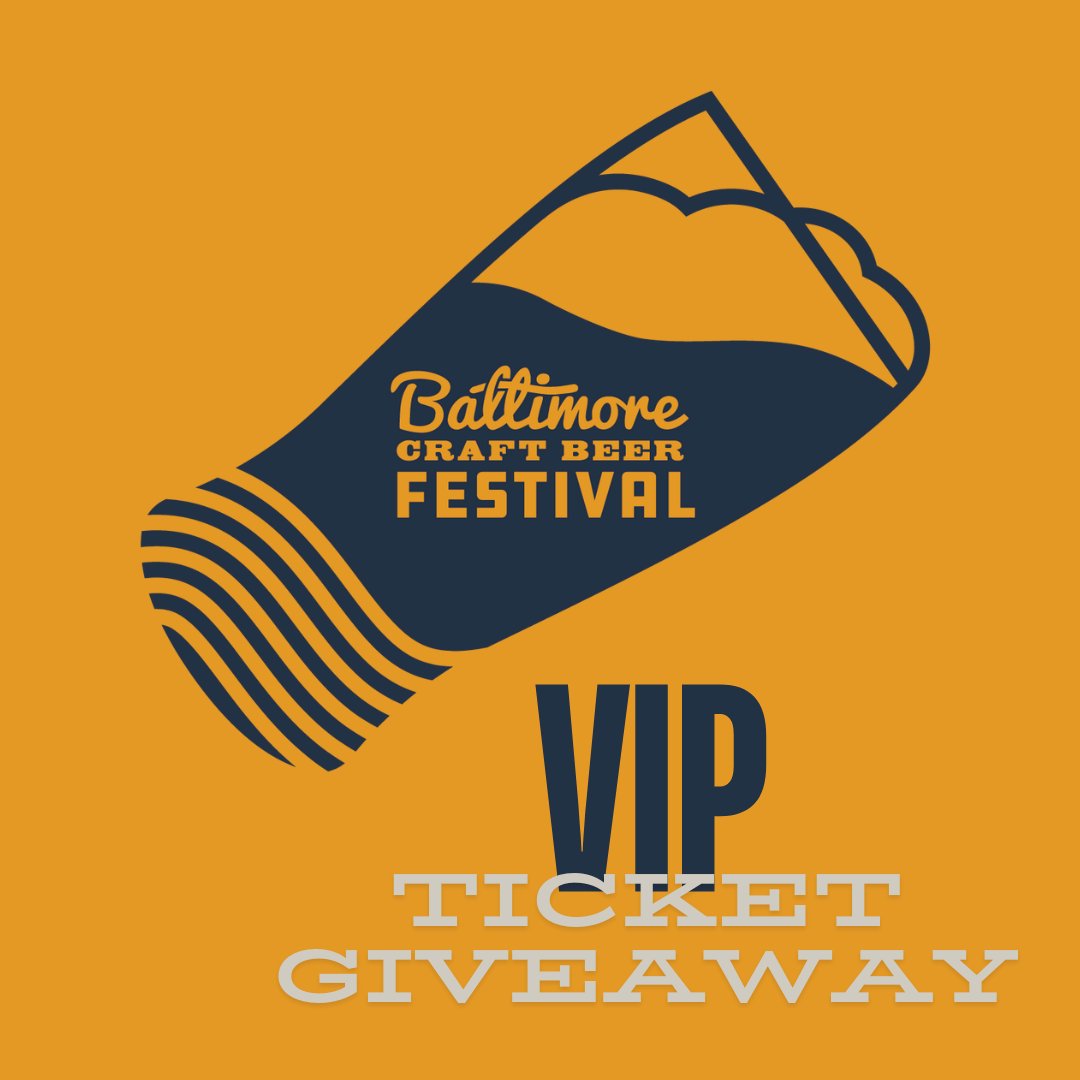 We're going to be at the Baltimore Craft Beer Festival and want you to be there, too! We have TWO VIP TICKETS to give away for Saturday, November 2nd.

To enter:

🍺 FAV  this tweet
🍺 TAG who you're bringing in the comments

The winner will be announced on Friday, October 25th!