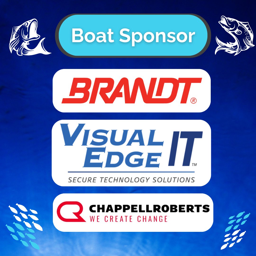 Thank you to <a href="/BRANDT_co/">BRANDT</a>, <a href="/visualedgeit/">Visual Edge IT</a>, and <a href="/ChappellRoberts/">ChappellRoberts</a> for being Boat Sponsors at our 6th Annual Inshore Fishing Classic! 

Learn more today: hubs.li/Q02Twjj30 #ChampionsForChildrenTB #FishingTournament #TampaBay