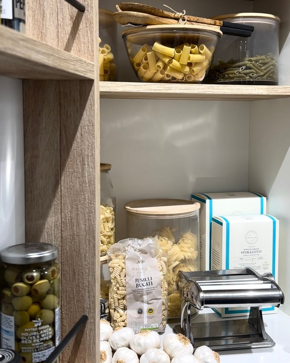 Happy #NationalPastaDay! 🍝 Because nothing says “I have my life together” like a cooks pantry where the penne, spaghetti, and fusilli all have their own shelf... 🛒💪