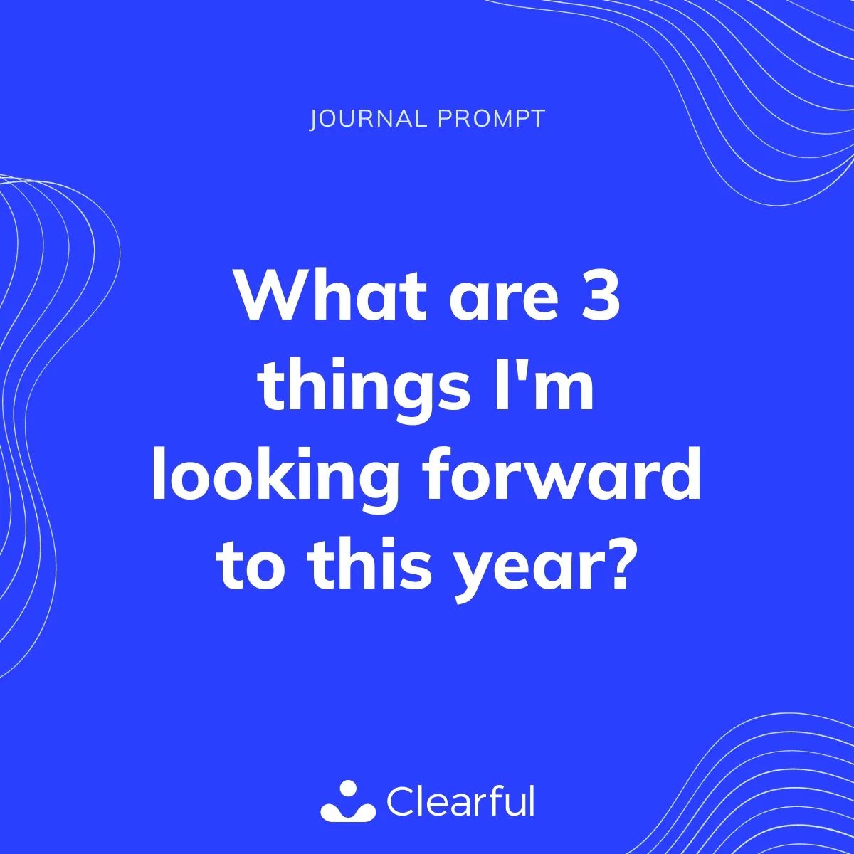 ✨Journal Prompt: What are 3 things I'm looking forward to this year?

Share your answers below.

#journaling #journalprompt #mindfulness buff.ly/3CUAWDm