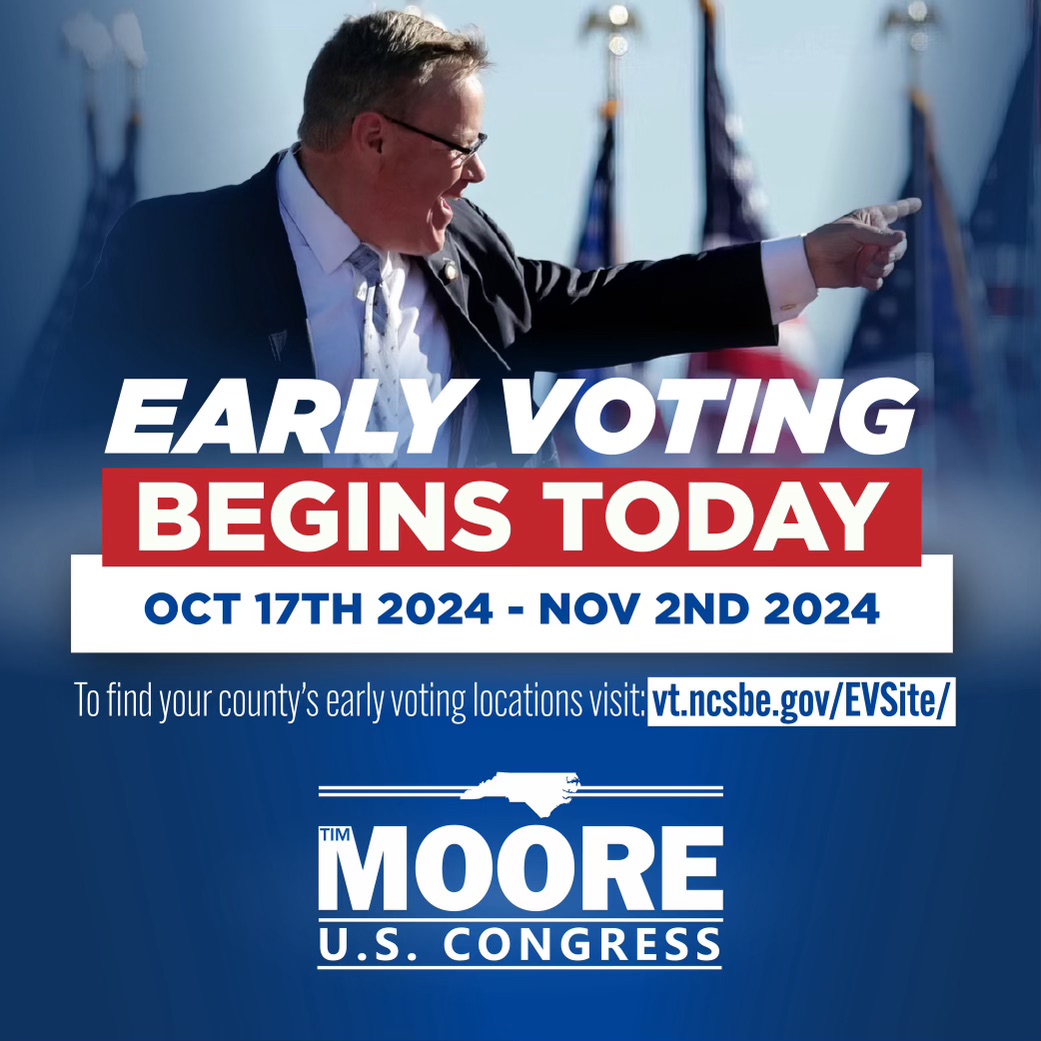 Early voting begins today! #ncpol #nc14
<a href="/meckgop/">MeckGOP</a>
<a href="/MeckGOPYR/">Mecklenburg, NC YR</a>
<a href="/GastonGOPWomen/">Gaston County Republican Women</a>
<a href="/ncgop_polk/">PolkCountyNCGOP</a>
<a href="/BurkeGOP/">Burke County GOP</a>
<a href="/NCGOP/">NCGOP</a>
<a href="/GastonGOP/">Gaston GOP</a>
<a href="/KingsMountainNC/">Kings Mountain</a>
<a href="/CityofShelbyNC/">City of Shelby</a>
<a href="/ncgopclt/">NCGOP Charlotte</a>