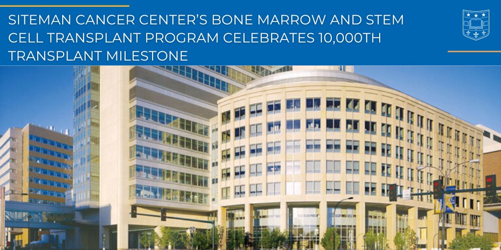 WashU Medicine Department of Medicine (@washudeptmed) on Twitter photo The <a href="/SitemanCenter/">Siteman Cancer Center</a> has achieved a significant clinical milestone by performing its 10,000th bone marrow transplant, which took place on September 4th, at <a href="/BarnesJewish/">Barnes-Jewish</a> Hospital and <a href="/washumedicine/">WashU Medicine</a>
Learn more about this incredible milestone> l8r.it/aZsM The <a href="/SitemanCenter/">Siteman Cancer Center</a> has achieved a significant clinical milestone by performing its 10,000th bone marrow transplant, which took place on September 4th, at <a href="/BarnesJewish/">Barnes-Jewish</a> Hospital and <a href="/washumedicine/">WashU Medicine</a>
Learn more about this incredible milestone> l8r.it/aZsM