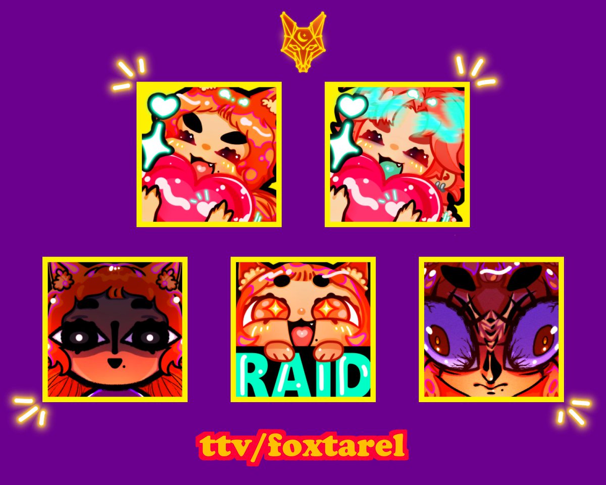 foxtarel's tweet photo. emotes i've done so far this week 📷 https://t.co/cS3cnvzfrC