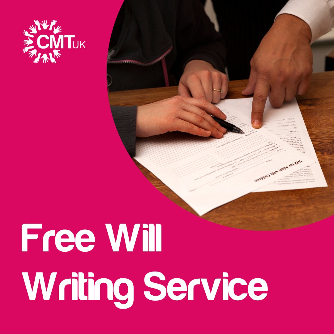 As a CMTUK member, you can access a free will-writing service with Free Wills. 
It’s a simple way to care for loved ones and support causes close to your heart - take advantage this CMT Awareness Month!

Learn more at freewills.co.uk/charity/cmt.

#cmtuk #cmtawarenessmonth #freewills