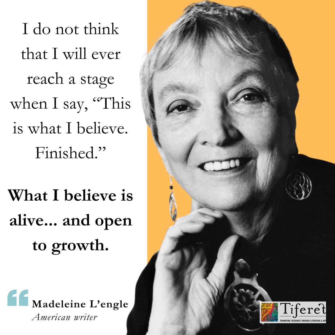 Beautiful words from the author of “A Wrinkle in Time,” whose work reflected on both science and her Christian faith. #authorquotes #inspirationalquotes #spirituality