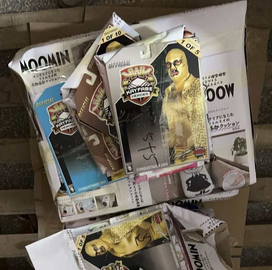 KShawnng's tweet image. Cards for KWK Los Conquistadores have arrived at the factory today. As I have said yesterday, I will head down to the factory next week to make sure everything is done correctly. Expect the bubble to be closer to the original Hasbro style than previously for series 1.