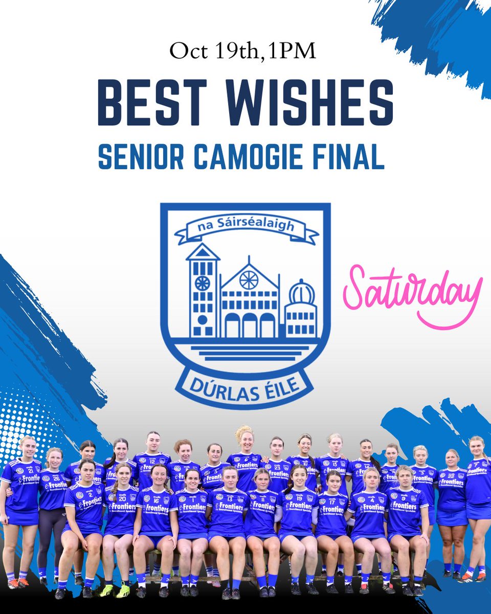 e_frontiers's tweet photo. Proud sponsors of @TSarsCamogie, we celebrate the team's journey to the @camogietipp County Final! Honoured to back these incredible women and their hard work, resilience, &amp; passion. Best of luck in the final! #SarsAbú #WomenInSport #SeeItToBeIt https://t.co/ZgK0Phocbm