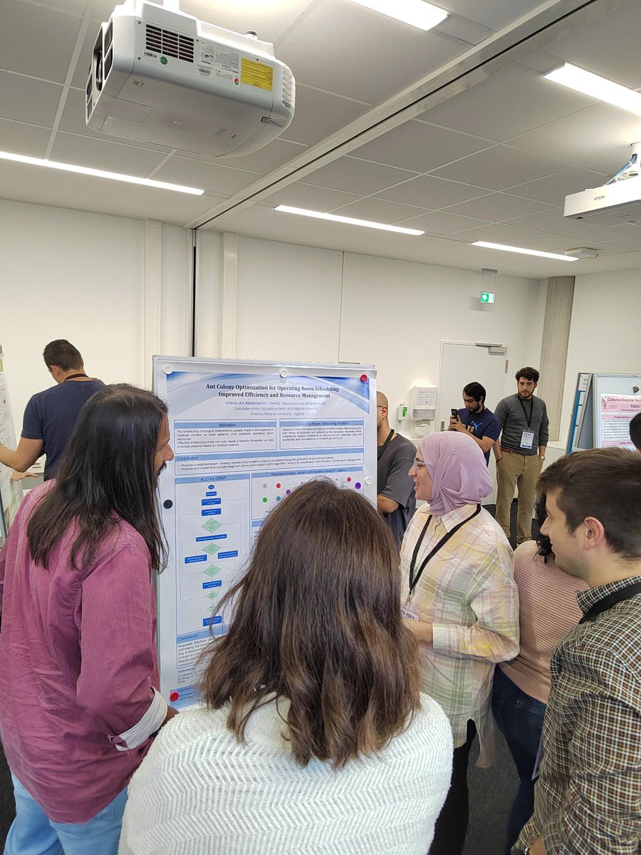 iaitabderrahim's tweet photo. Had a wonderful time at #ANTS 2024 conference, in the beautiful city Konstanz, Germany.

Our work was about the efficiency of resource management for surgery rooms  in healthcare systems.

Many nice talks, posters and Presentations. And a great opportunity to meet  friends ! 😊 https://t.co/rzJPFEiMK4