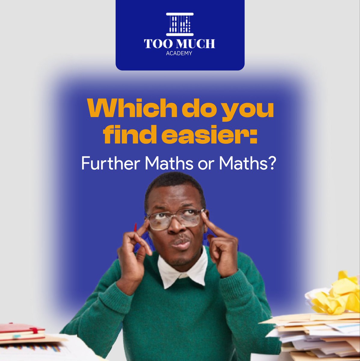 Which is easier?

#furthermath #math #mathematics #education #school #studentlife #academic#furthermathvsmath #mathorfurthermath #whichisbetter #comparison #debate#waec #jamb #neco #gce #exam #exams