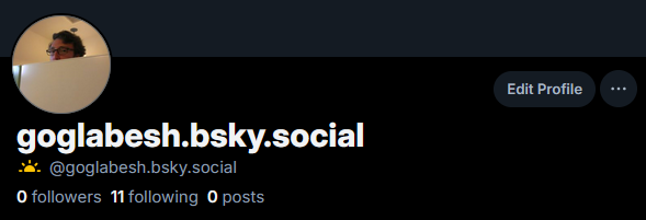 Goglabesh's tweet photo. Not like I post on here much anyways, but trying to find the people I follow on a new platform sucks ass wow https://t.co/oO01u40jn7