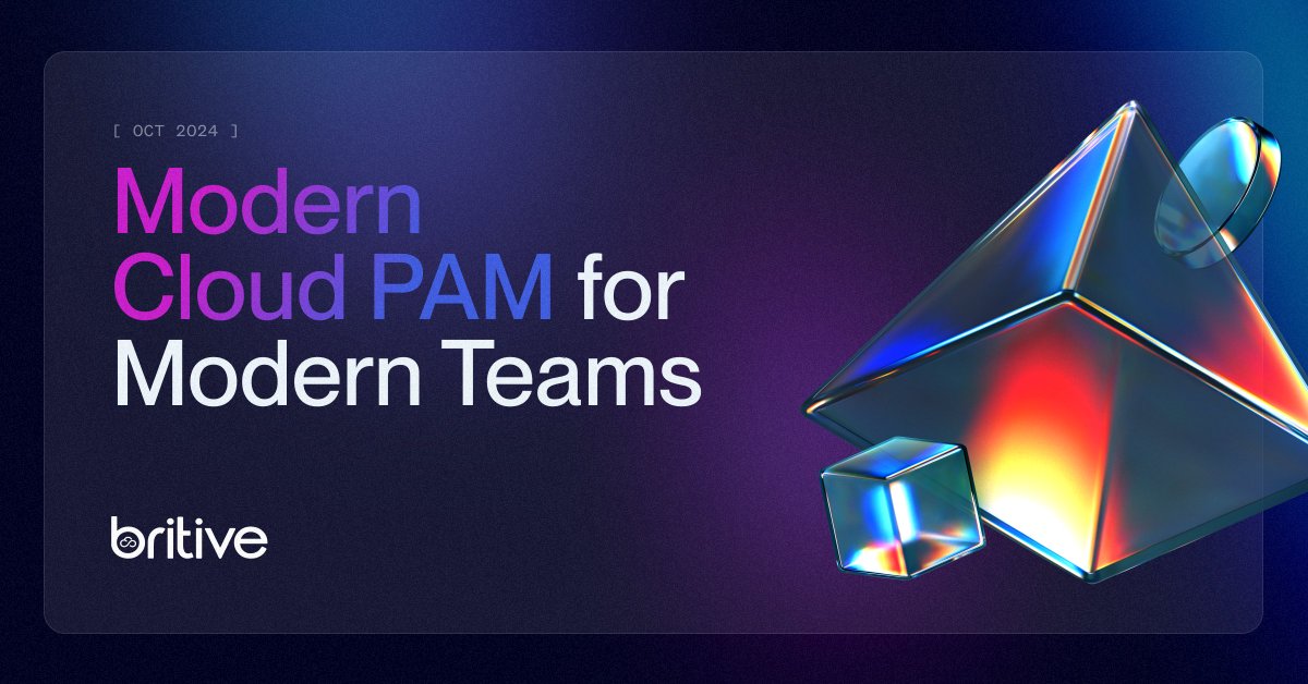 britive1's tweet image. Legacy #PAM platforms struggle with the scale and complexity of modern networks ☁️🏙️ Embrace #CloudPAM that empowers #DevOps &amp;amp; #cybersecurity teams with secure, temporary access. No standing privileges— #zerotrust security. Learn more: hubs.ly/Q02TydQN0 #IAM #cloudsecurity