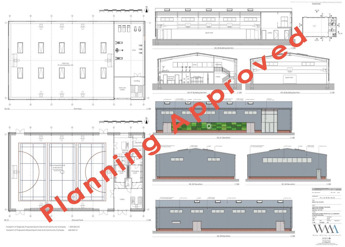 We are delighted to receive Planner permission for a new sports hall complex and community use building for a local infant &amp; junior school in Halifax. 

#WMA #planning #approved #calderdale #halifax #sportshall #community #school #architecture #newbuild #ComingSoon