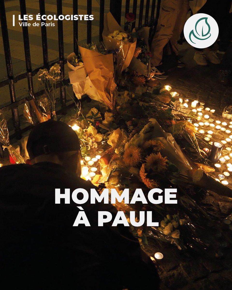 LesEcolos_Paris's tweet photo. Les Écologistes de la Ville de Paris rendent hommage à Paul. Nos pensées s’adressent à la victime et à ses proches.

Cycliste de 27 ans, Paul est décédé mardi matin à cause de la violence routière. Un homme de 52 ans à bord d’un SUV est incriminé. https://t.co/fyXqPrxZgN