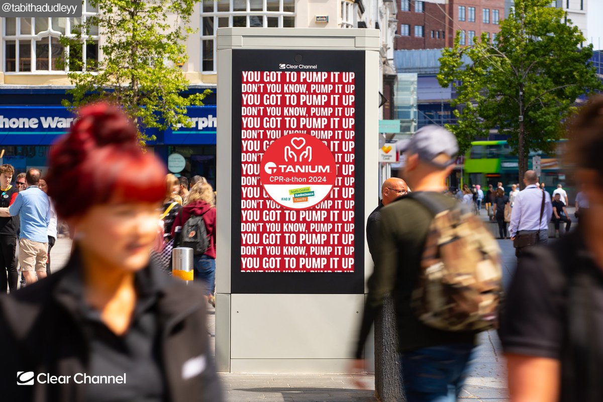 tabithadudleyy's tweet photo. No.2 for One Minute Brief of the Day: Create posters to promote @Tanium &amp; @scacharity's #CPRaTHON supporting @ResusCouncilUK to raise awareness of #RestartAHeartMonth &amp; the importance of knowing CPR. @OneMinuteBriefs This song should be the soundtrack💯 https://t.co/DUCYnT5AXY
