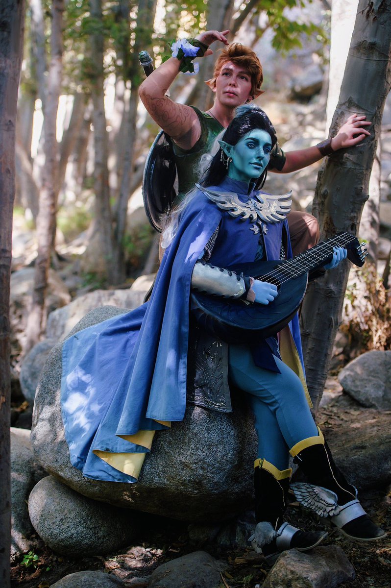 “I do think he is the best of us and I think he leads us in a way he doesn't know.”
.
🍃Orym is <a href="/BronDoesArt/">Bron!</a>, character by <a href="/VoiceOfOBrien/">Liam O'Brien</a> 
💙Dorian is me, character by <a href="/robbiedaymond/">Robbie Daymond</a> costume by Bron.
📸 <a href="/EricRCarroll/">Eric Carroll</a> 
[#CriticalRole]