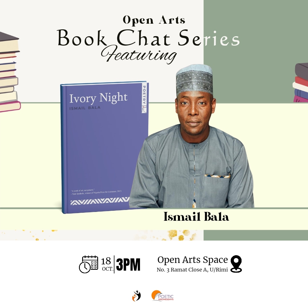 Tomorrow is the day! 🎉 

Join us at the Open Arts Space for an intimate conversation with renowned poet <a href="/IsmailaBala/">Ismael Bala</a>. It promises to be an insightful evening of poetry and culture!
