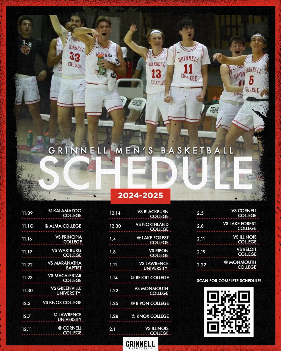 GCPioneerHoops's tweet image. Official schedule drop 🤩