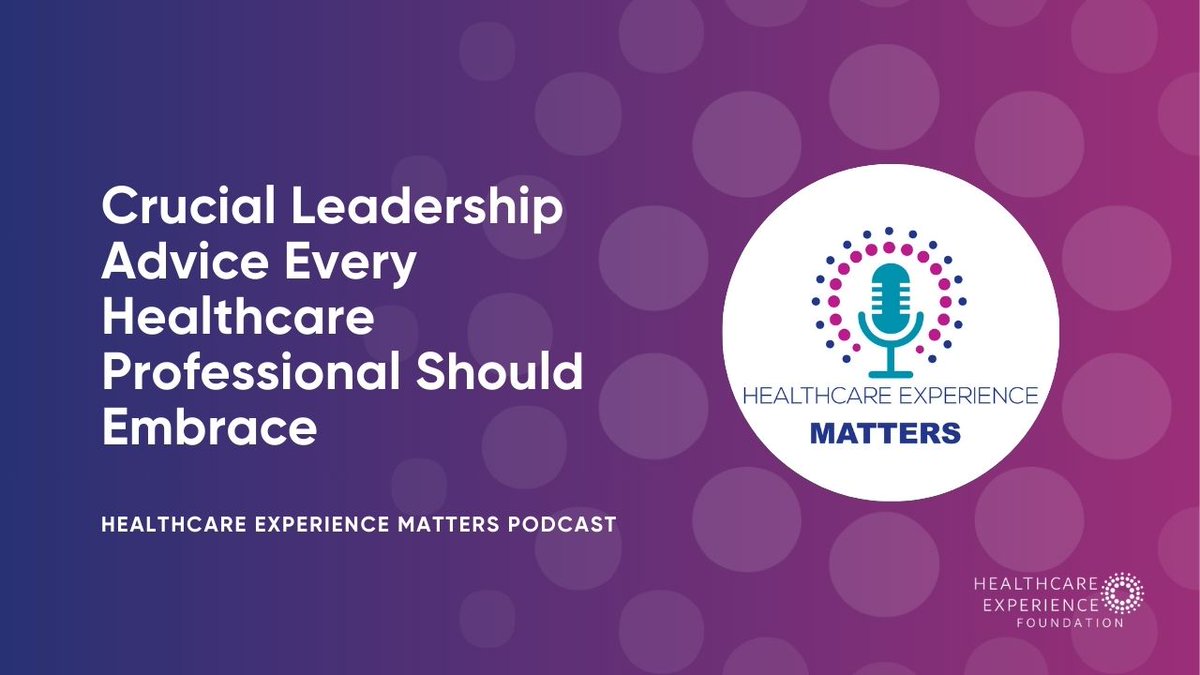 We're gearing up for next month’s Leading for Healthcare Experience Excellence Certificate Program by featuring a “best-of leadership” podcast episode! 

🌟 Enroll now (or view other program dates): bit.ly/3YdiLmC
🎧 Listen to the Podcast Episode: bit.ly/48brwlM
