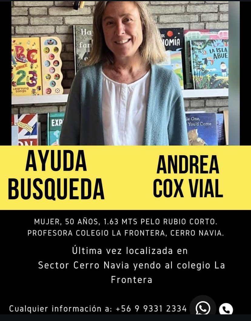 gabopenavic's tweet photo. Por favor, ayuda con su difusión… estamos muy angustiados por saber de Andrea! https://t.co/kvcV7R7Zt6