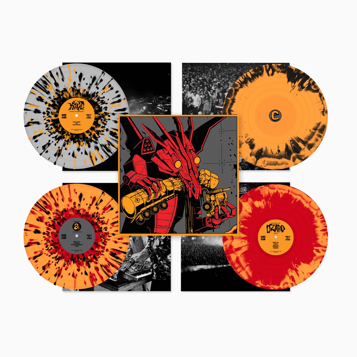FuzzClub's tweet photo. NEW GIZZ BOOTS 🦎 So begins our mission to bootleg the entirety of @kinggizzard's 2024 US/CA tour!

We're kicking off with shows in Chicago, Vancouver and The Gorge, all available to pre-order now on deluxe hand-numbered 3-5 LP box-sets and CD

Get yours: https://t.co/jFnmzvwQN6 https://t.co/6bkp94v9h9
