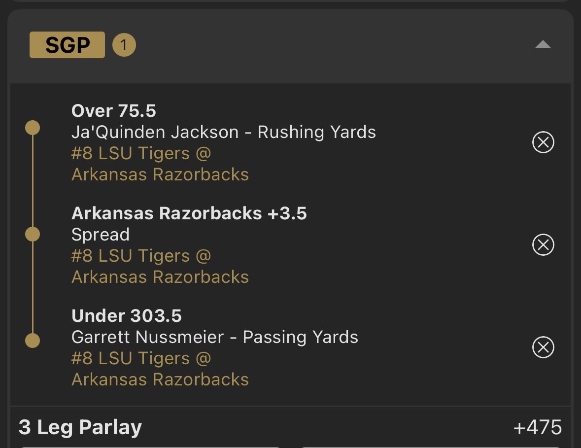 xohd37's tweet photo. JJ is a 🔒 his time is due after a lower producing Tennessee showing. Don’t see hogs covering that spread unless we hold Nussmier under 300. Would be the first SEC team to put up over 300 passing yards all season. @BetSaracen @Scooter_Picks https://t.co/oGTDH7D1fw