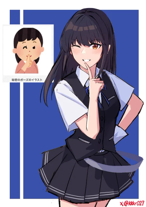 早潮ちゃん難しすぎる。1時間とっくにオーバーした#艦これ版真剣お絵描き60分一本勝負_20241017#いらすとやチャレンジ 