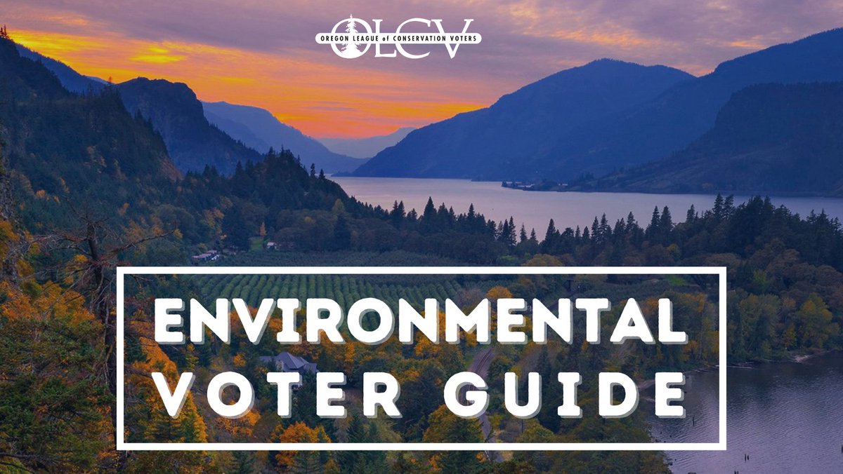 OLCV's tweet photo. Ballots are hitting your mailbox soon, so get ready with our Environmental Voter Guide! For local races that we are not able to endorse in, candidates can share where they stand on environmental justice and climate action. See here: https://t.co/erA3iRB4YK
#OregonElection #Vote https://t.co/VMK4NMFInH