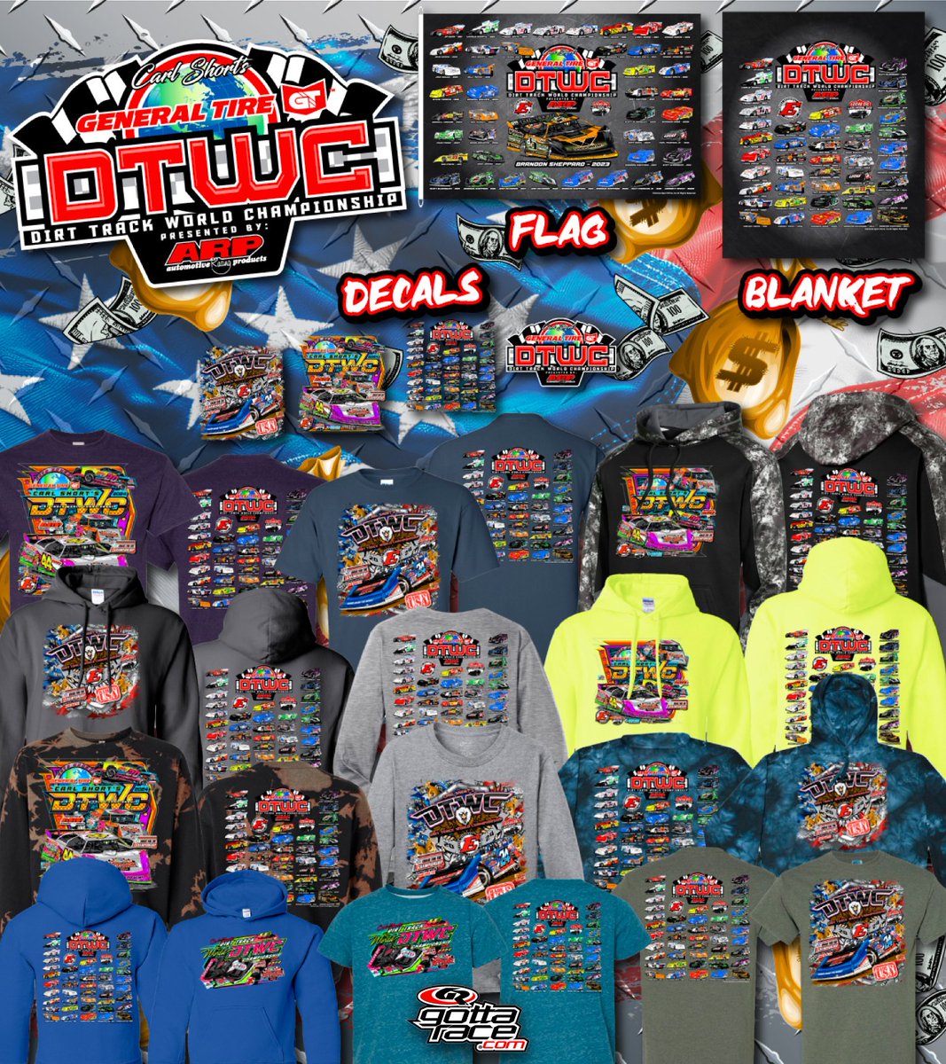 Headed to <a href="/DTWCatEldora/">DTWC</a>? Don't forget to stop by ours and <a href="/lucasdirt/">#𝗟𝘂𝗰𝗮𝘀𝗗𝗶𝗿𝘁 🏁</a> souvenir trailers to get official event shirts, hoodies, flags, blankets and decals!