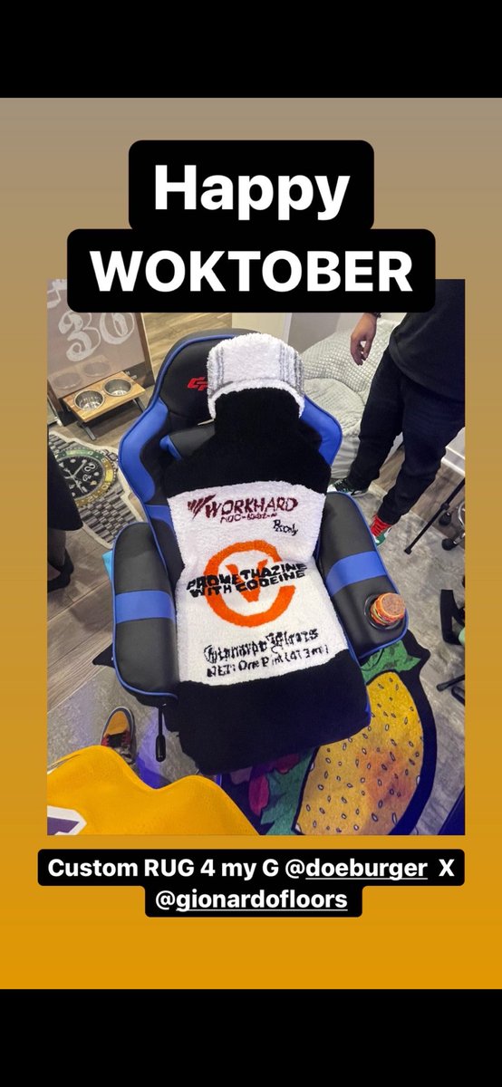 AwestOne_AG's tweet image. SOULBURGER!!! 🍔🕊️ #WOKTOBER 
Made this rug for Doe and delivered it to him personally a few months before he passed. He was a gracious man and invited me into his home, treated me as an equal, may his SOUL rest in peace. Can’t wait for this project Broski. Salute!!!