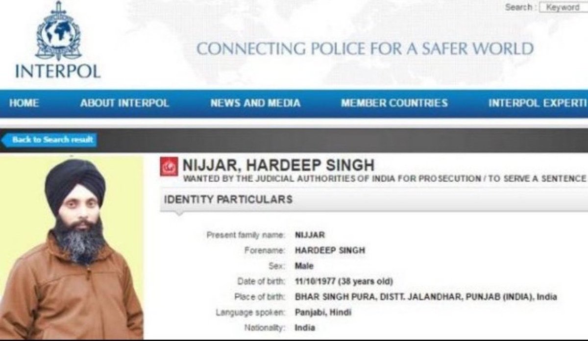 paragp's tweet photo. @MaximeBernier Definitely a terrorist. His citizenship should be revoked posthumously. That may help resolve the actual issue between India and Canada. Others like him that fan separatist ideology on Canadian land should also be dealt with strictly. Canada will be much safer then. https://t.co/bccFxIyqvF