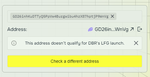 Cryptomurph's tweet photo. @deBridgeFdn Cannot claim the 50% of the deposit I made.  When I change to the Solana wallet address it says it doesn't qualify. https://t.co/FJYT4cEjld