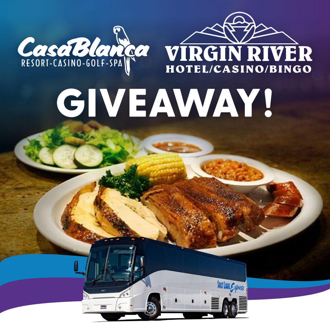 sl_express's tweet photo. October is halfway over, and there are only two weeks left to join our Mesquite Gaming giveaway! You could win 2 free nights at the CasaBlanca Resort, a $100 resort credit, &amp; free transportation via Salt Lake Express! Use code "Mesquite24" at checkout at https://t.co/HLctZYU3B8. https://t.co/B9HYjTbtiE