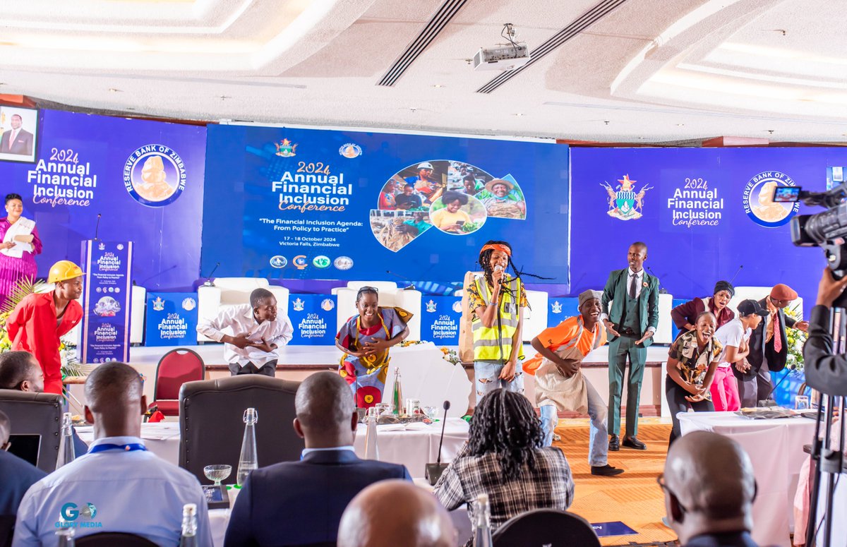 ReserveBankZIM's tweet photo. The IYASA dance group dazzled delegates with an electrifying performance, bringing the National Financial Inclusion Strategy II (2022-2026) to life through music, dance, and drama! #AFIC2024 #FromPolicytoPractice #FinancialInclusion
@Potraz_zw @SECZIM @IPECZW @NewsAFI @IyasaZw https://t.co/3TWBmtfy2b