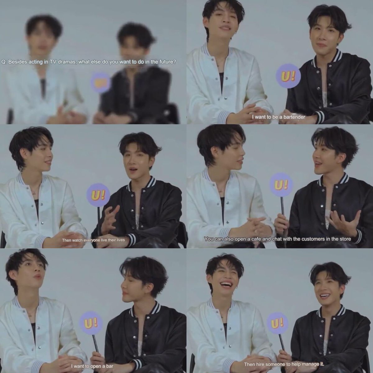 bvtterflyxv's tweet image. 🍊: What makes you happy these days?
🐈‍⬛: Seeing you often :) (+the person next to me too)
🍊: Goal for the next 10 years
🐈: Open a coffee shop 

FK talked about opening a cafe or a bar together~ they still think about it, nothing changed🥺🤍 

#เฟิร์สข้าวตัง
#BookExpo2024xFK